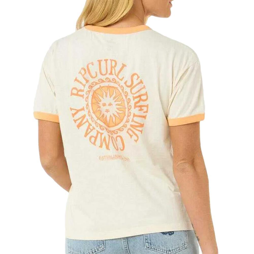 T-Shirt Donna Écru Rip Curl Carlos Ringer 2/2