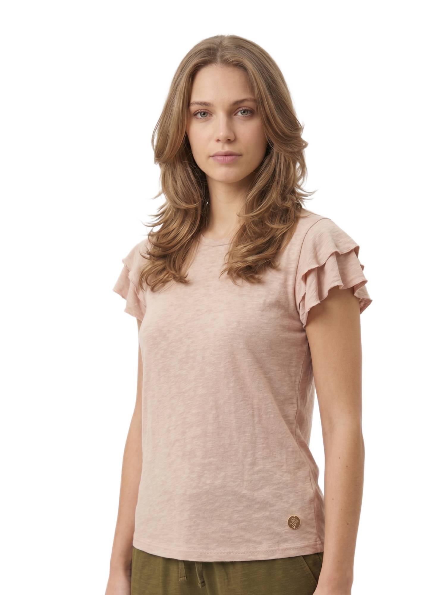 Camiseta de manga corta estilo safari urbano para mujer 2/5
