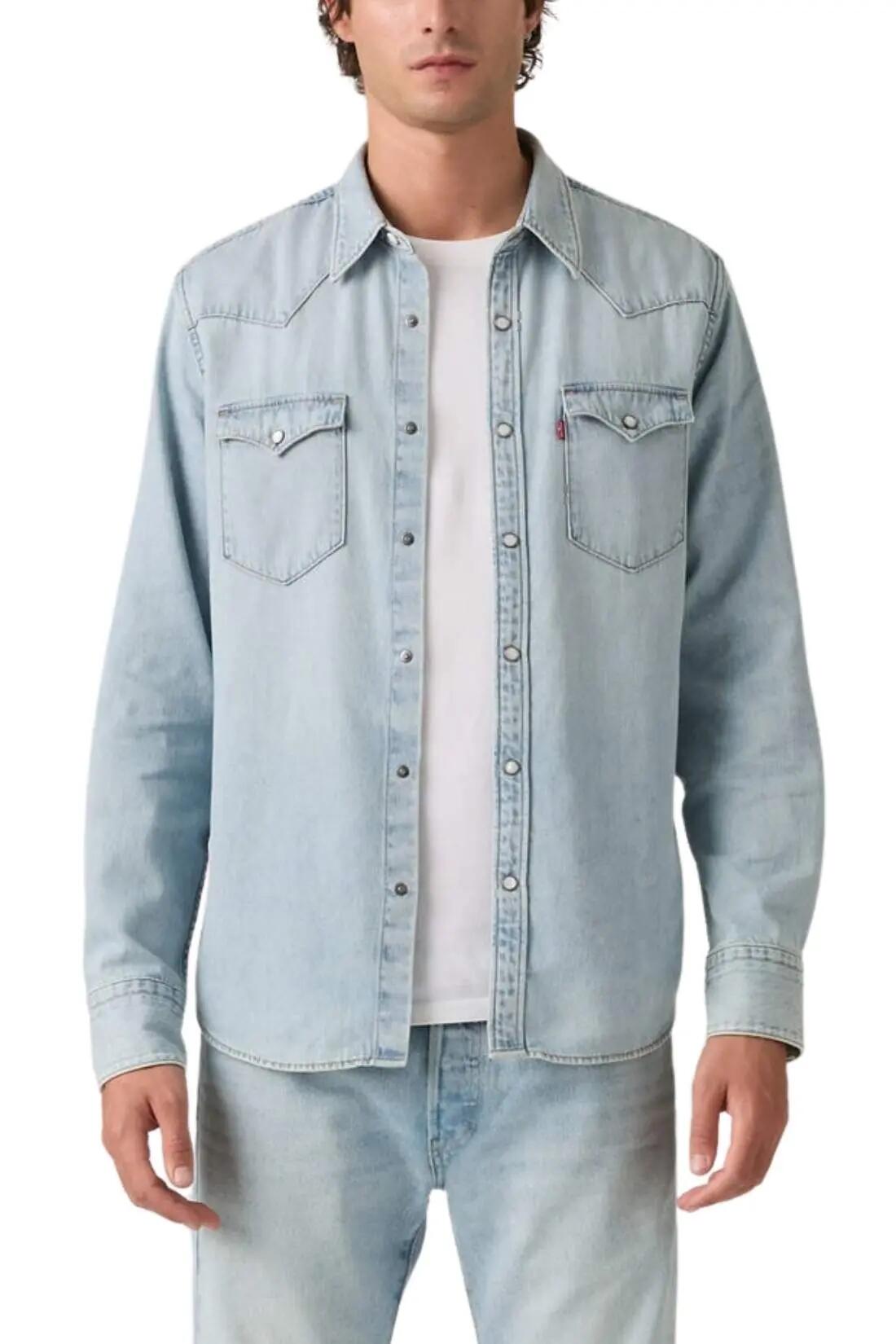 Camisa em denim - Homem - LEVI'S - regular fit - light indigo 1/4