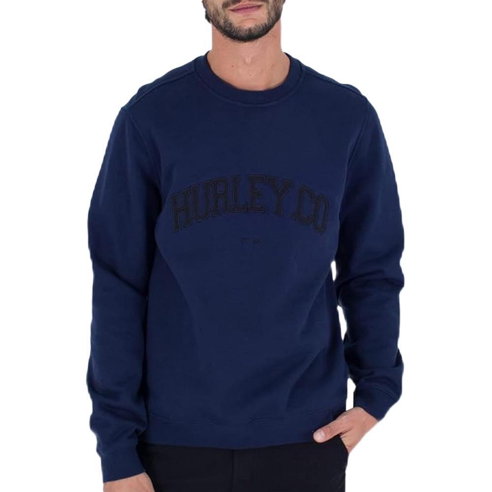 Herren Hurley Applikation Sweatshirt Marineblau 2/3