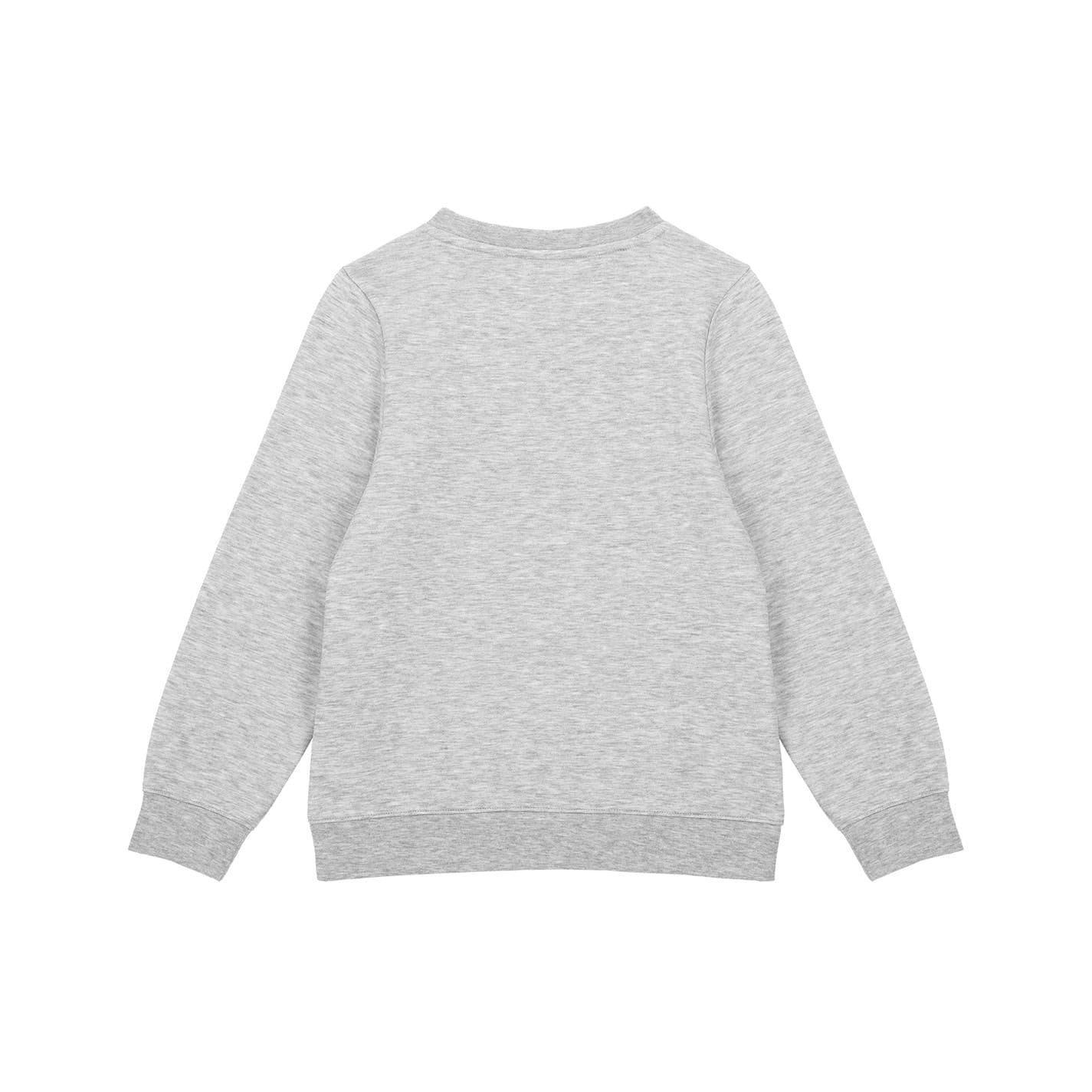 Sweatshirt für Jungen, Fleece Kinder Grau meliert meliert 2/3