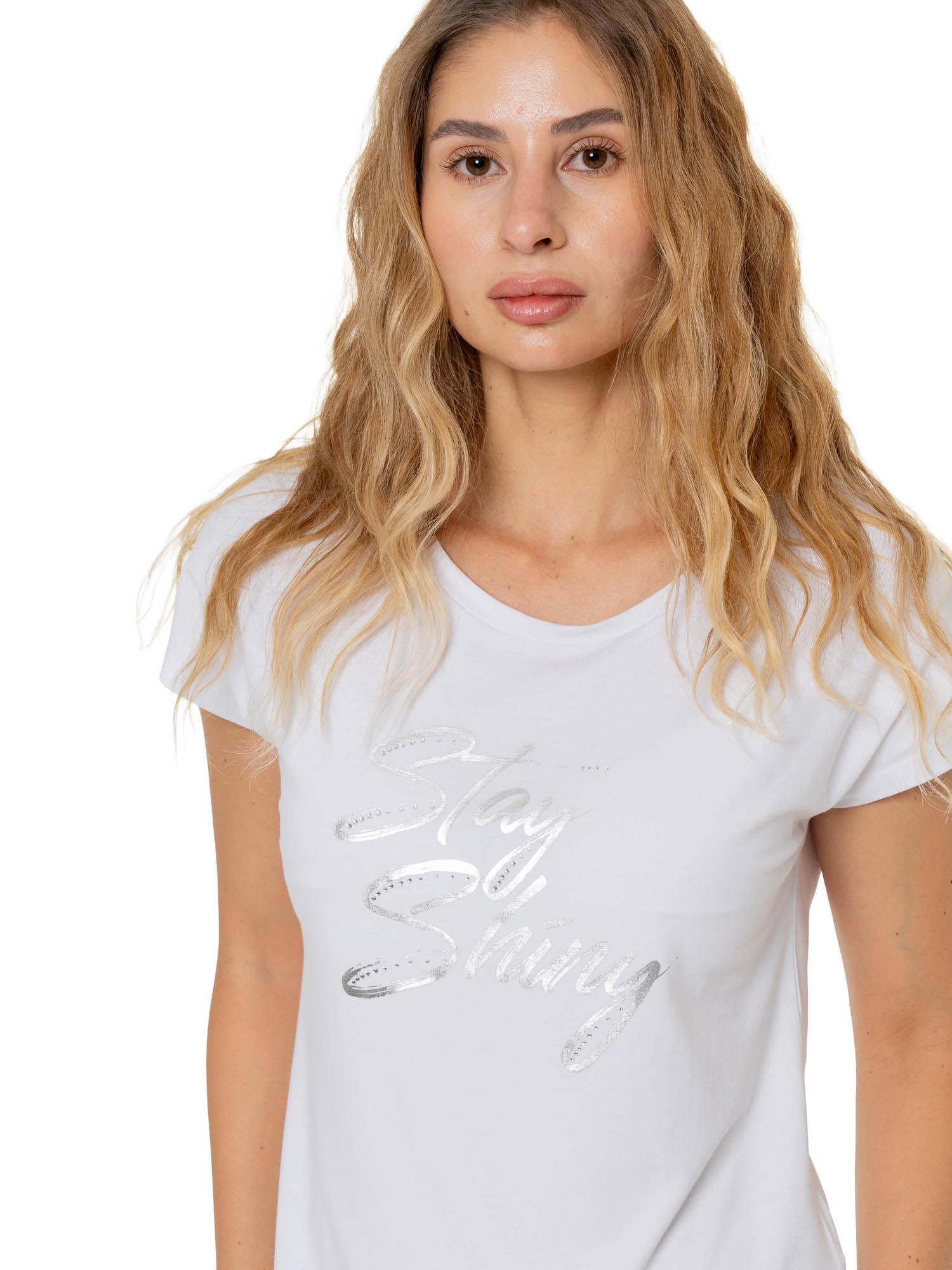 Elegancki damski T-shirt z krótkim rękawem 5/5