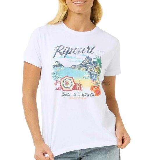 T-Shirt Donna Rip Curl Crystal Standard Bianca