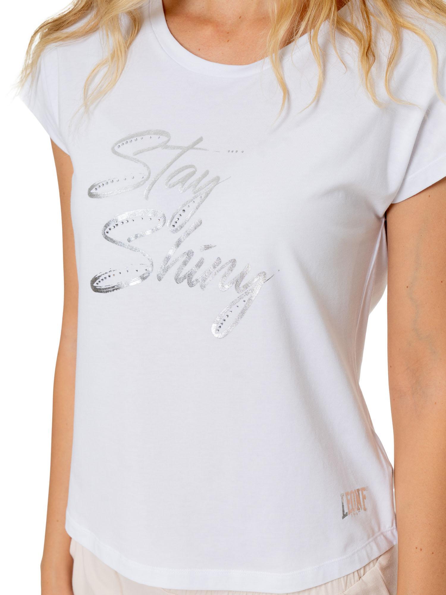 Elegancki damski T-shirt z krótkim rękawem 3/5