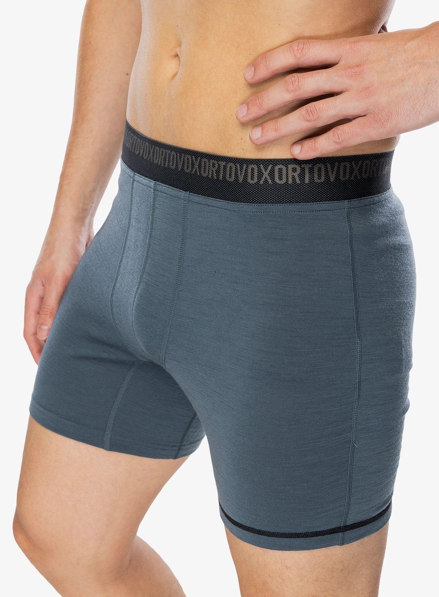 Bokserki termoaktywne męskie Ortovox 185 Rock N Wool Boxer 4/4