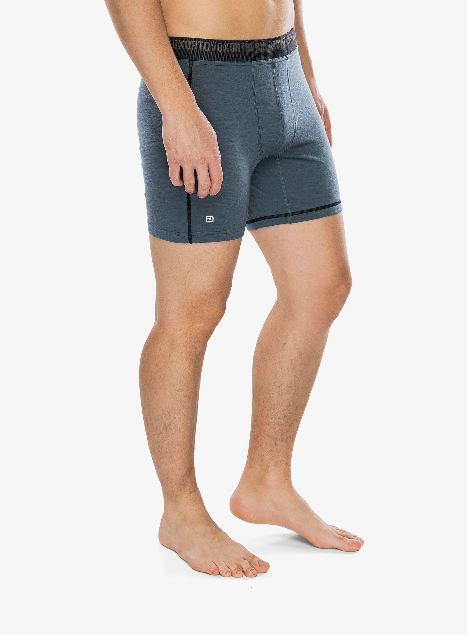 Bokserki termoaktywne męskie Ortovox 185 Rock N Wool Boxer 3/4
