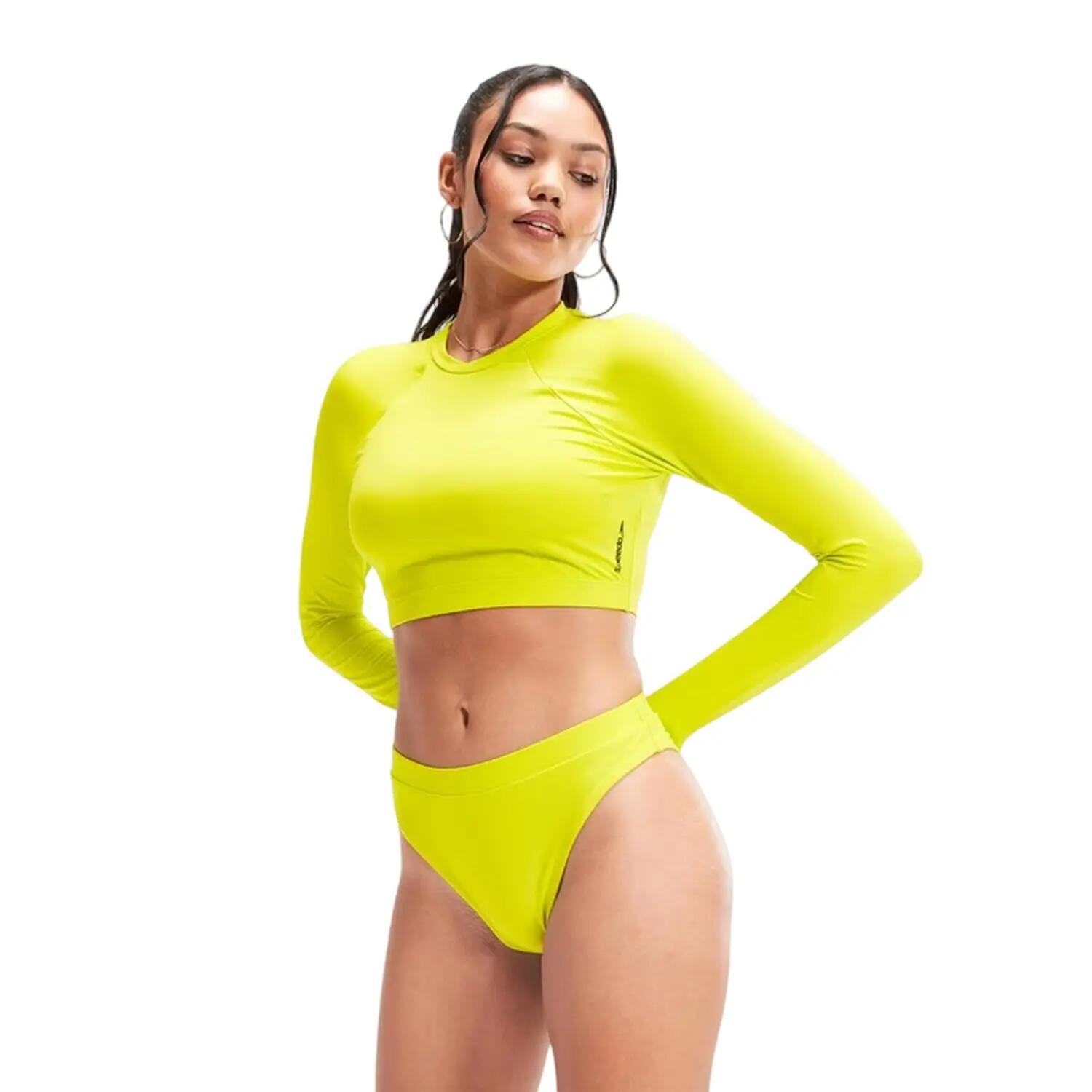Badeslips für , Hoch geschnitten Damen Gelb 4/4