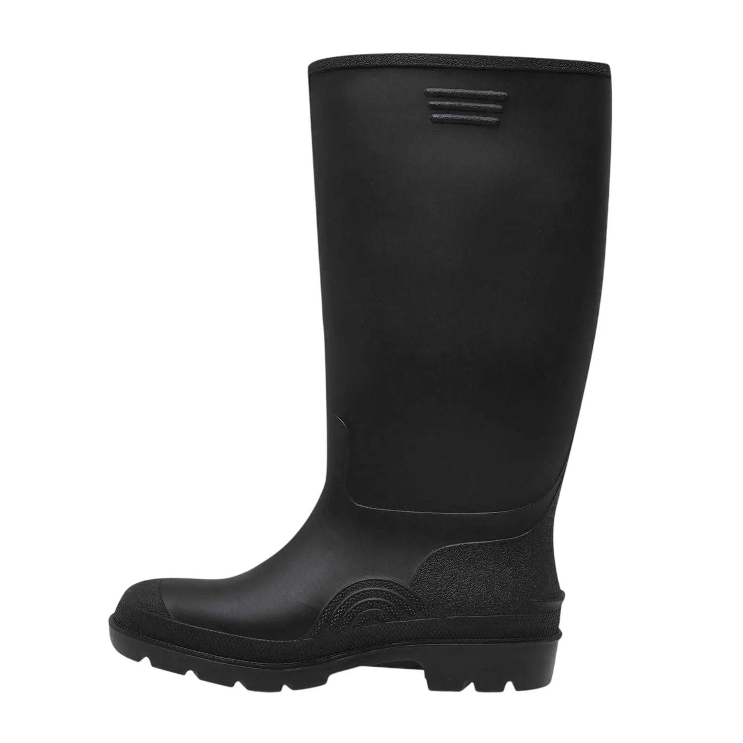 Mens Waterproof Wellington Boots (Black) 3/4