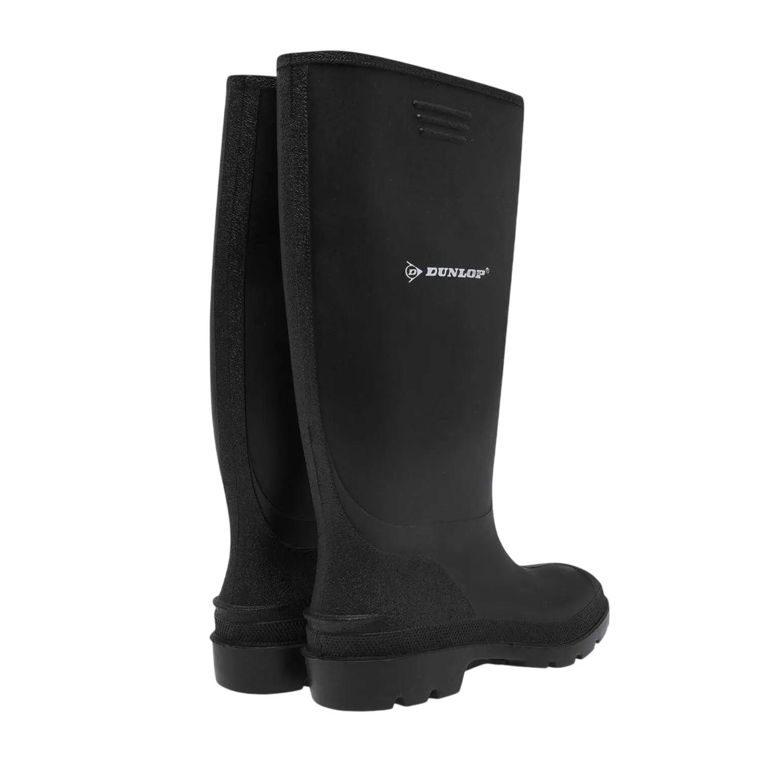 Mens Waterproof Wellington Boots (Black) 2/4
