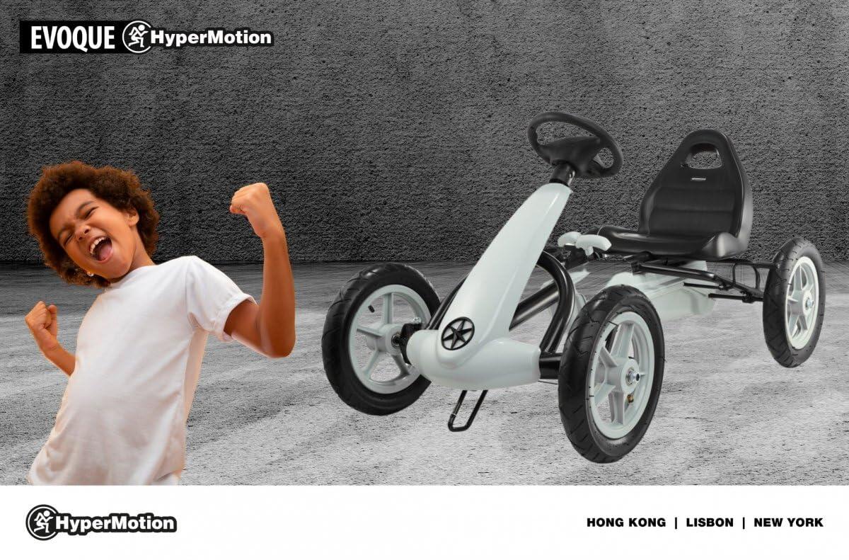 Kart a pedali - Karting - Unisex - Ruote 30 cm, freno doppio - Evoque - Grigio 9/9