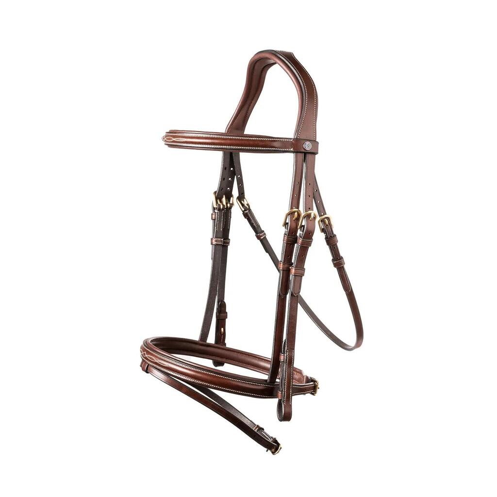 Combined riding bridle and noseband Trust Calgary