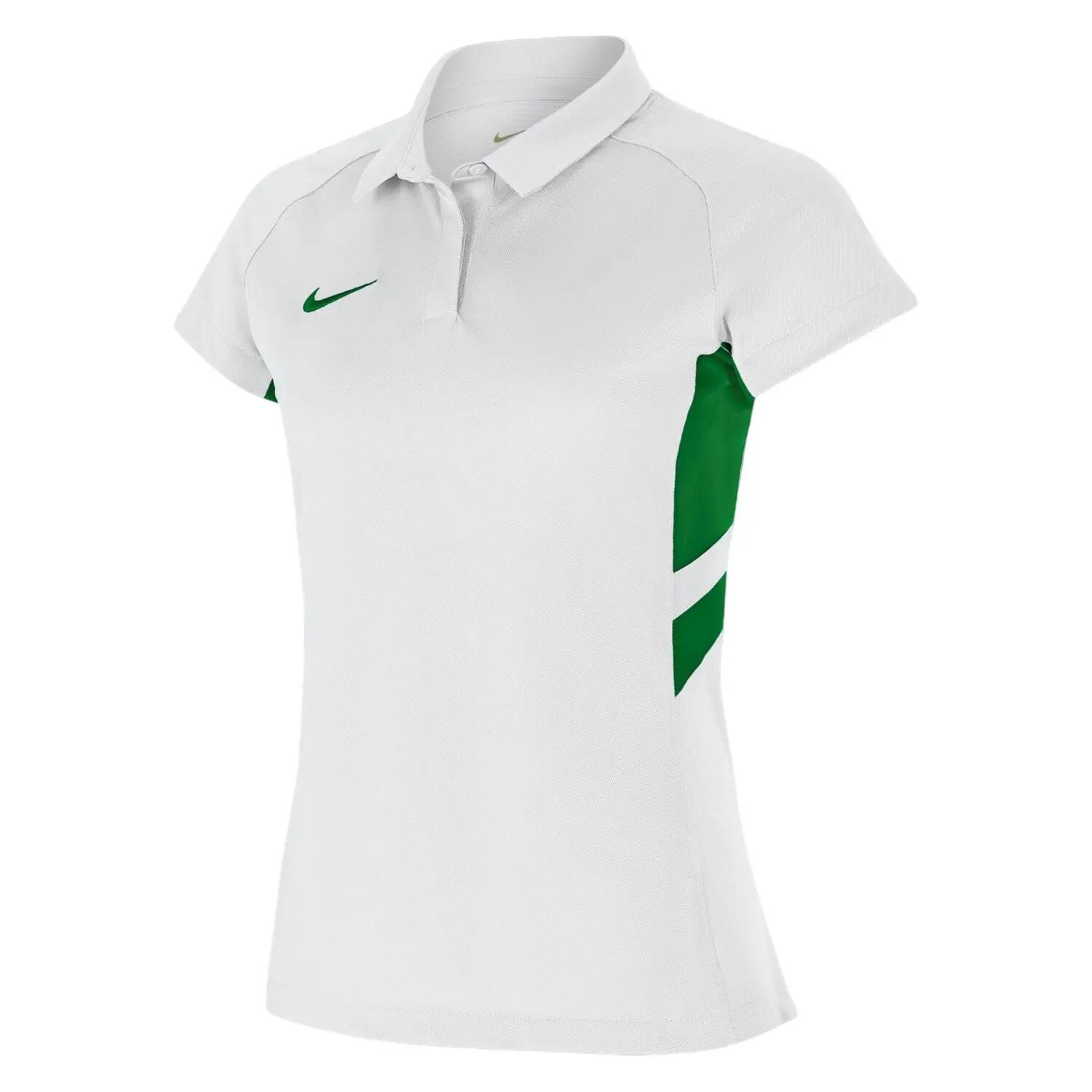 Maglietta Polo Pannello A Contrasto Raglan Donna Nike Bianco Verde Pino 3/3