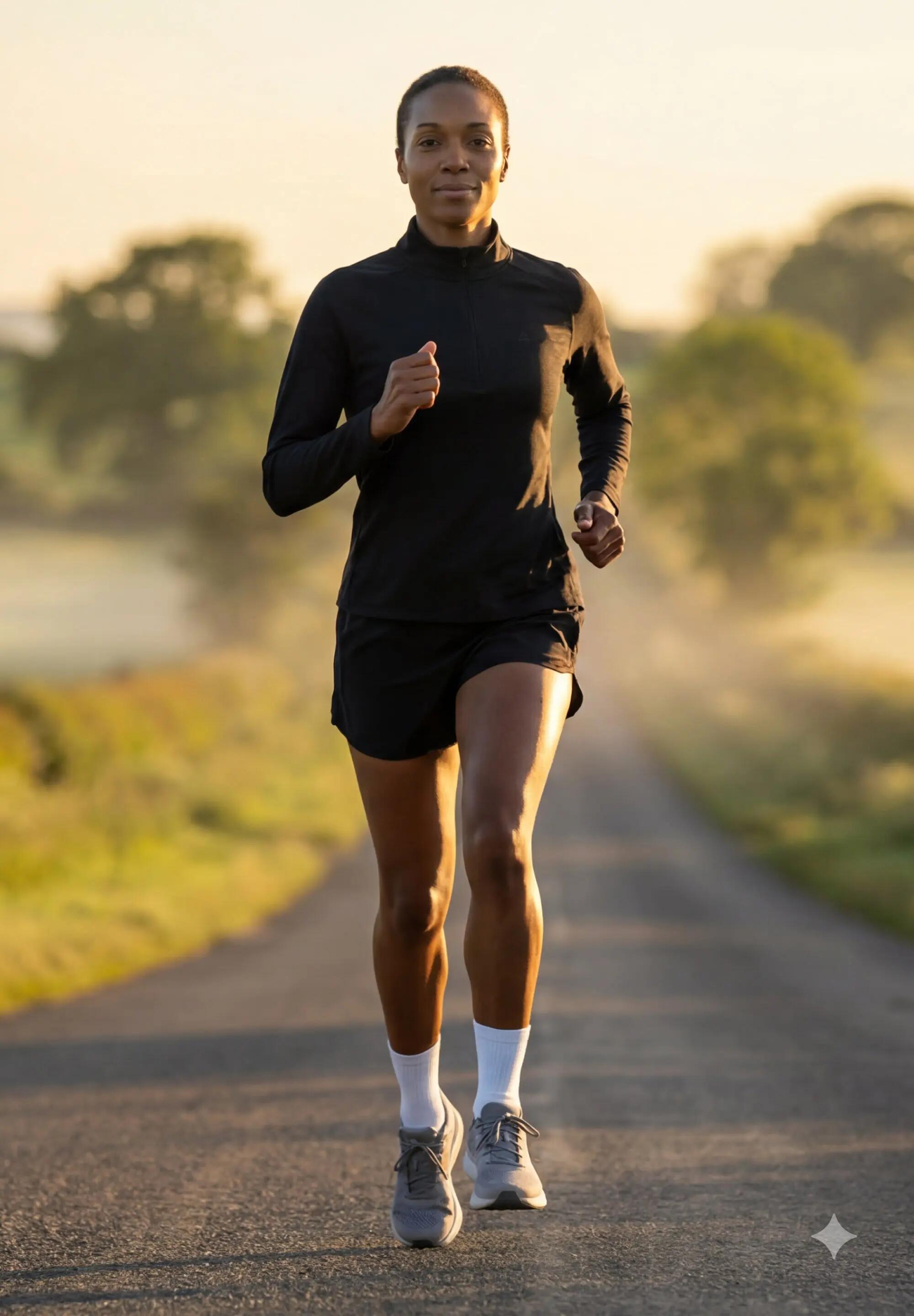 Dames hardloop midlayer halve rits lichtgewicht gerecycled polyester 5/5