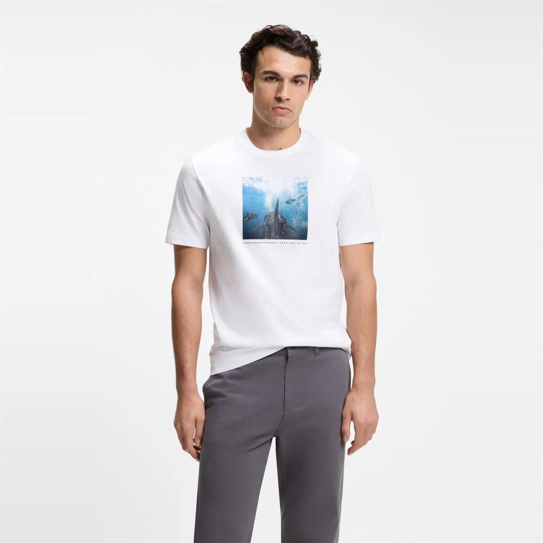 Tshirt Motif/style Créature Homme (Blanc) 2/5