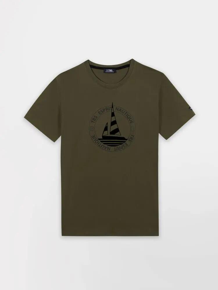 T-shirt - Casual - Homme - Manches courtes, col rond - BRIANTEE - Vert 5/5
