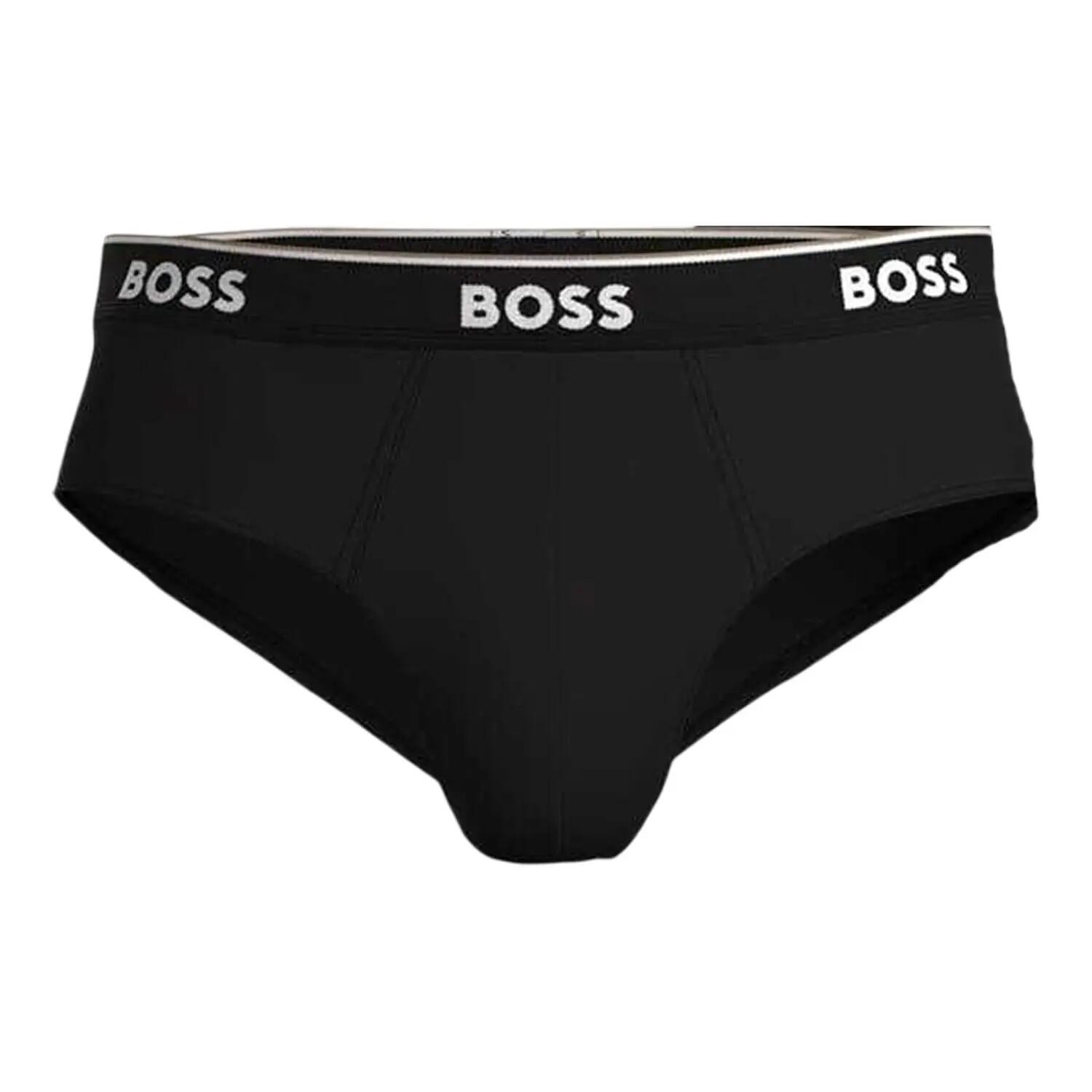 Mens Premium Cotton Briefs (Pack of 3) (Black) 2/5