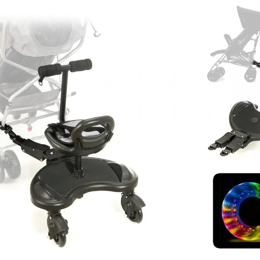 Stroller board - child - seat, LED wheels - Moby
