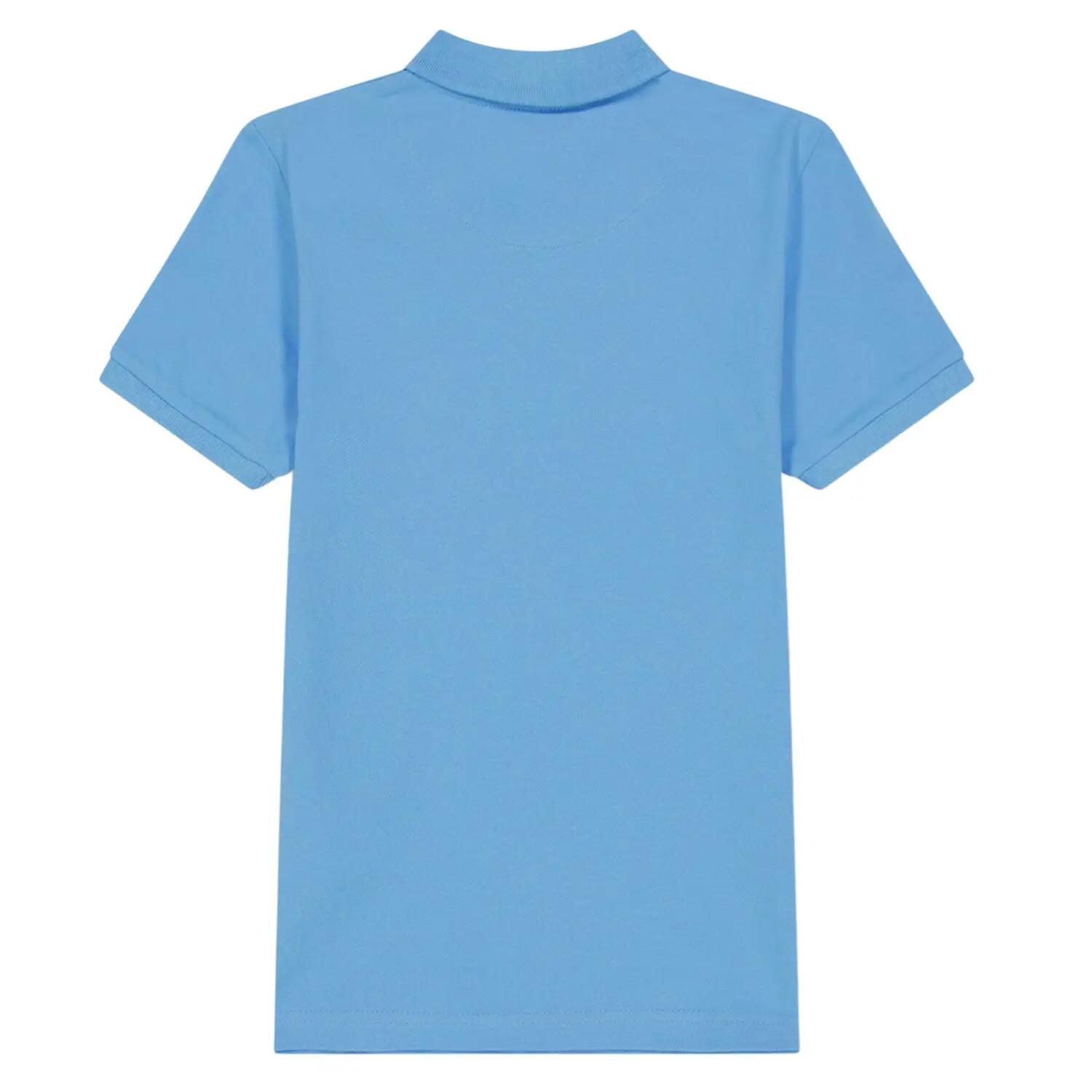 Polo Manches Courtes Motif/style Brodé BUGSWORTH Homme (Bleu Clair) 2/4
