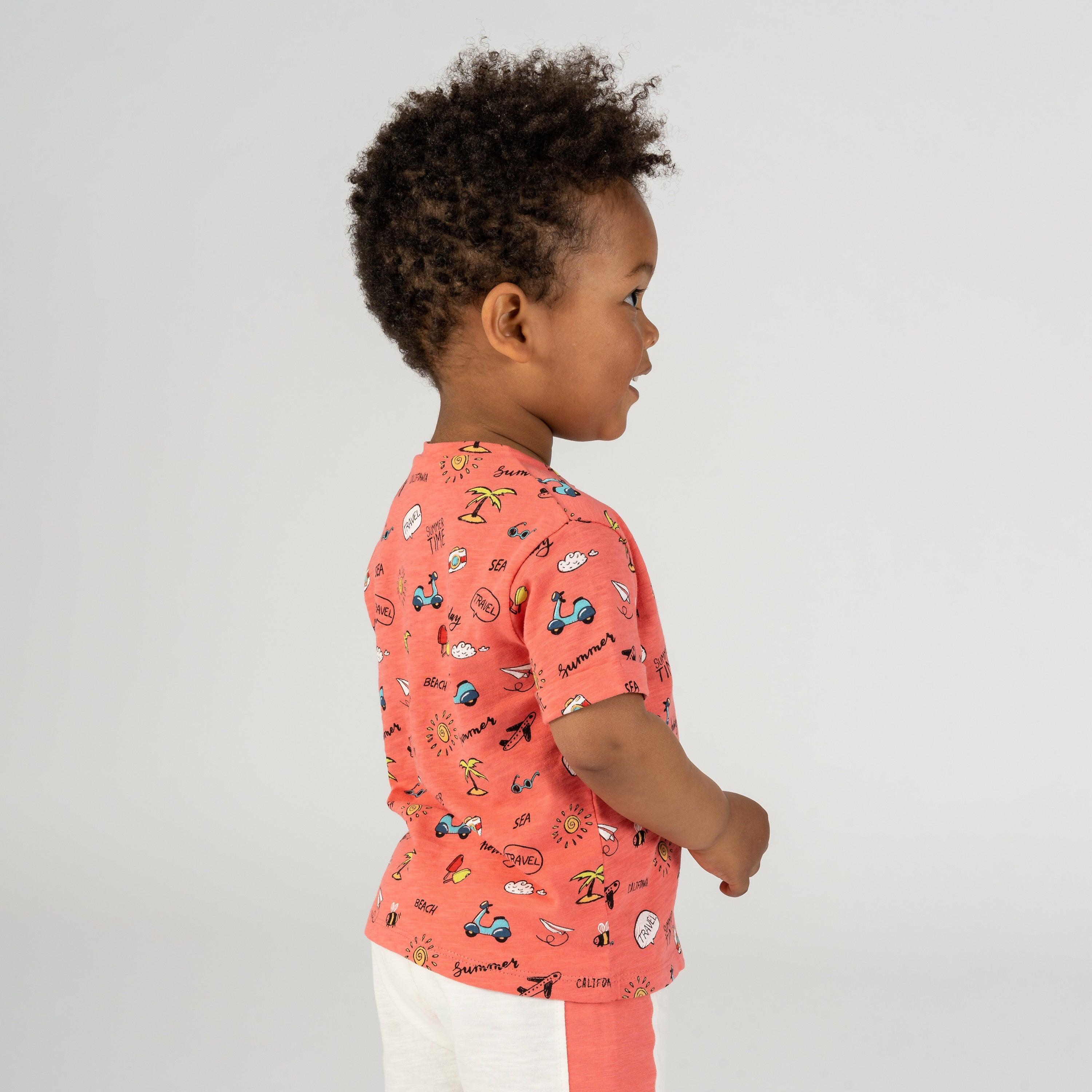 Camiseta infantil com estampa de 4/5