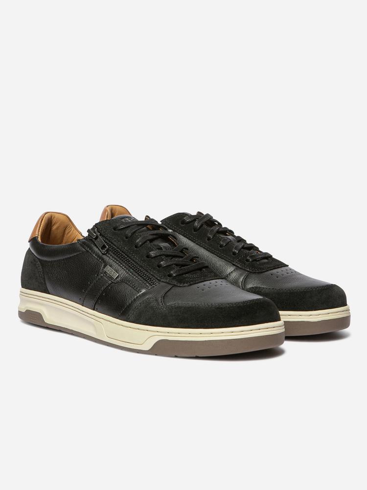 Baskets - Casual - Homme - Zippées cuir - THEOZIP - Marron/Camel 5/5
