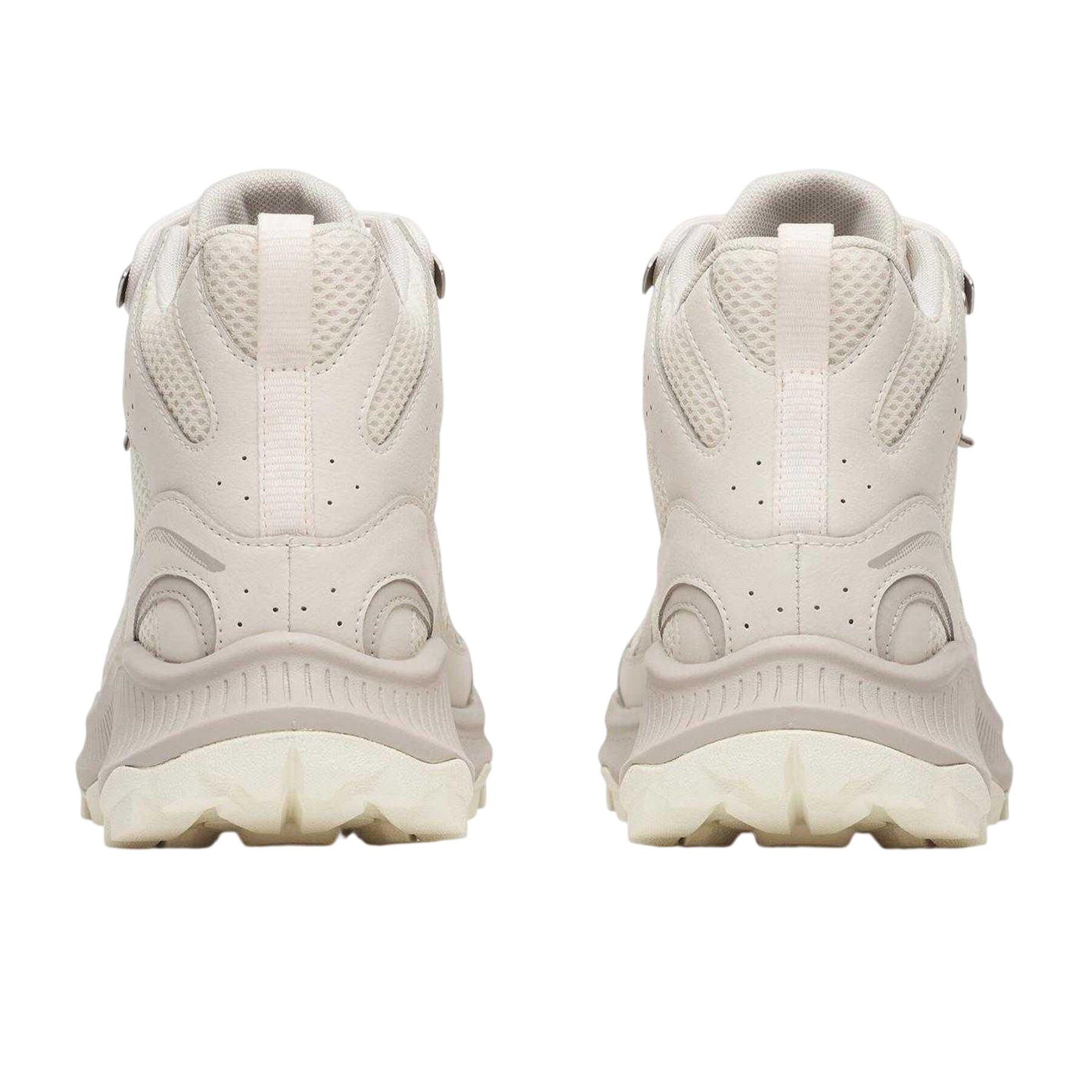 Womens/Ladies Leather Waterproof Hiking Boots (Eggshell) 2/5