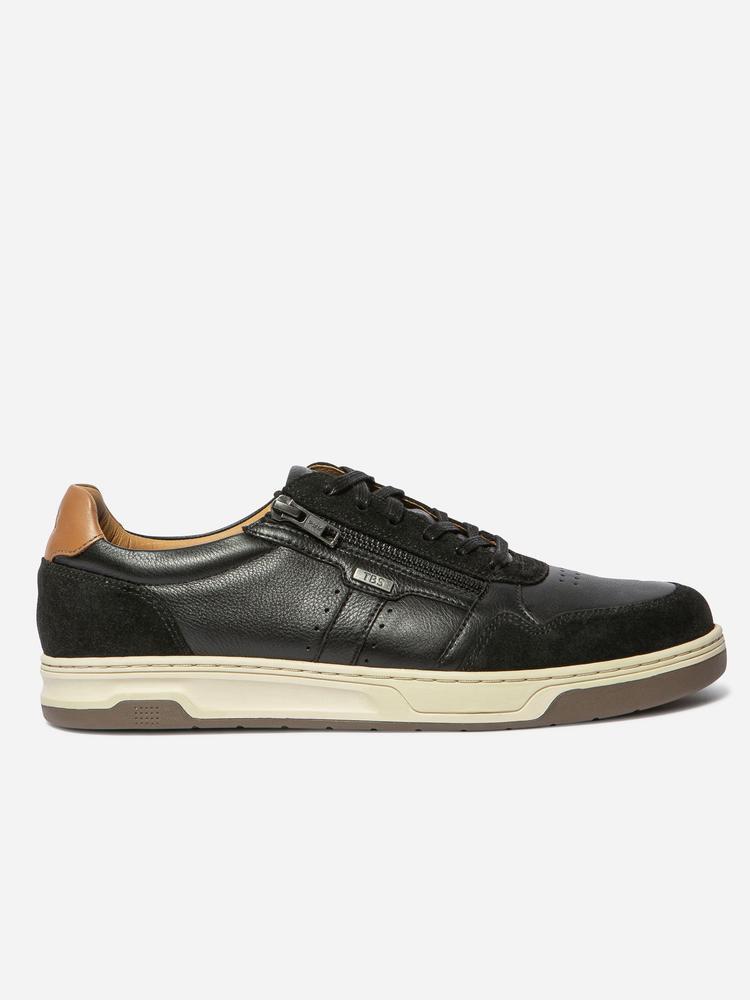 Baskets - Casual - Homme - Zippées cuir - THEOZIP - Marron/Camel 2/5