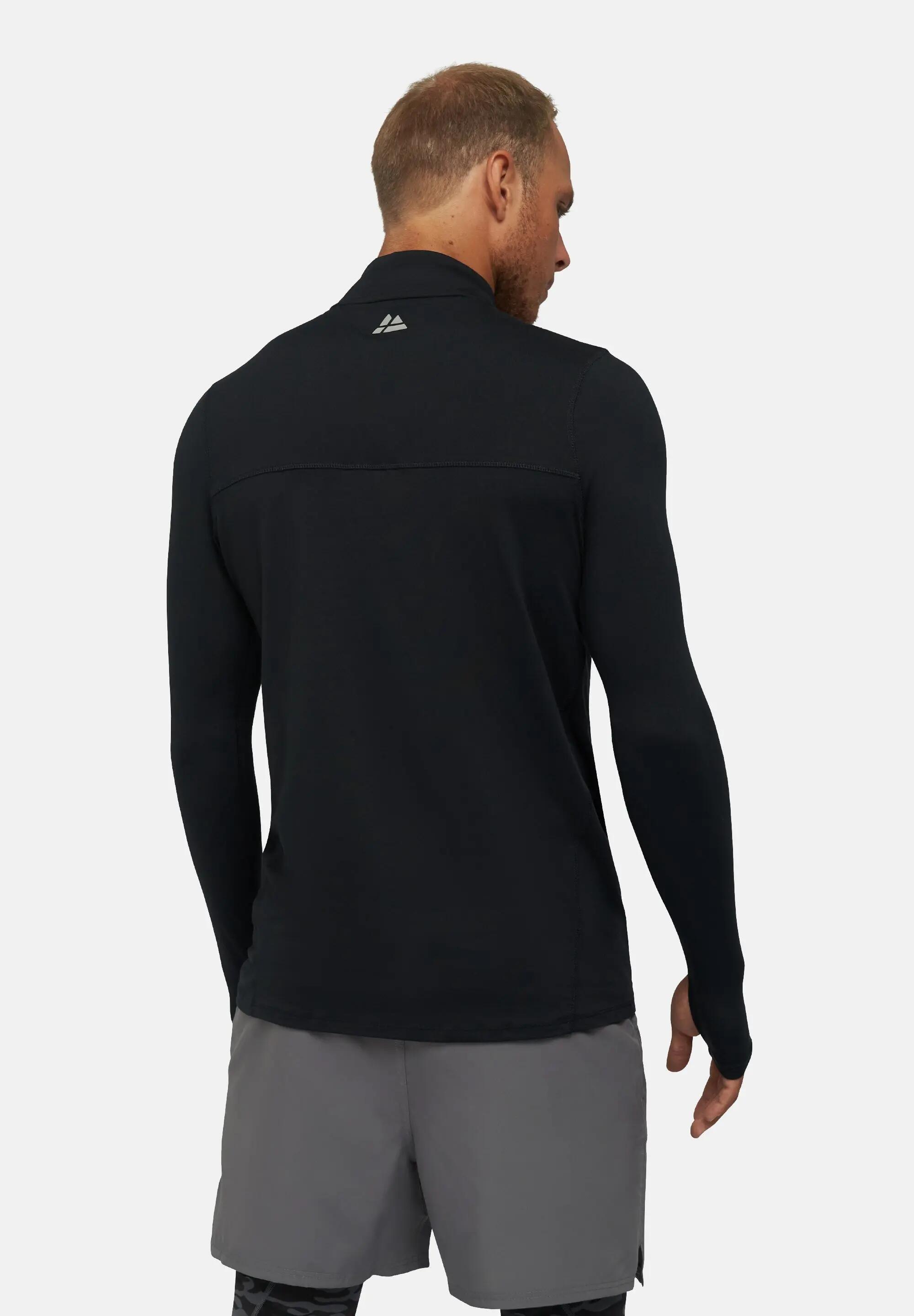 Capa intermedia de running con media cremallera para hombre ligera 2/5