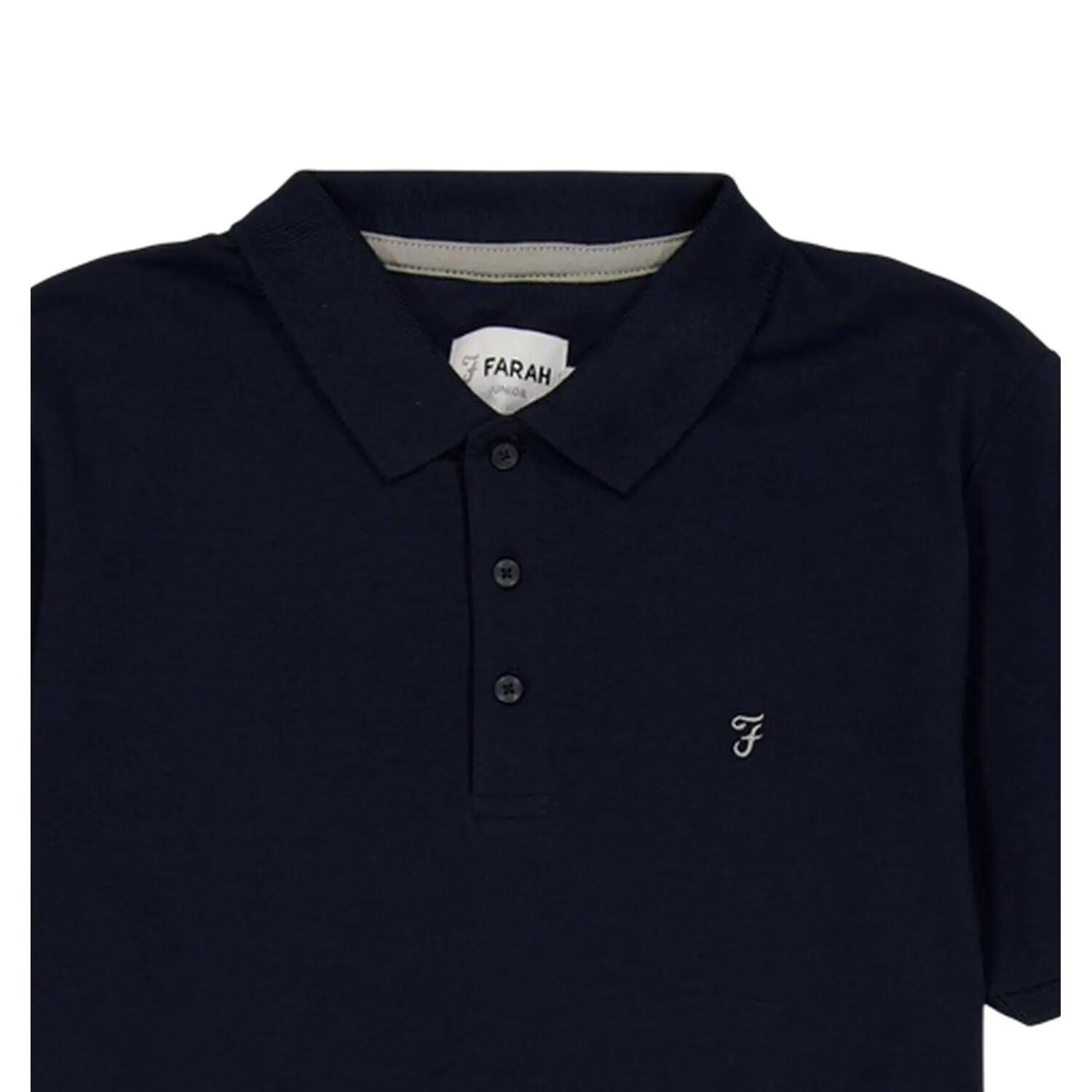 Polo Manches Courtes Motif/style Brodé BUGSWORTH Homme (Bleu Marine Foncé) 3/4