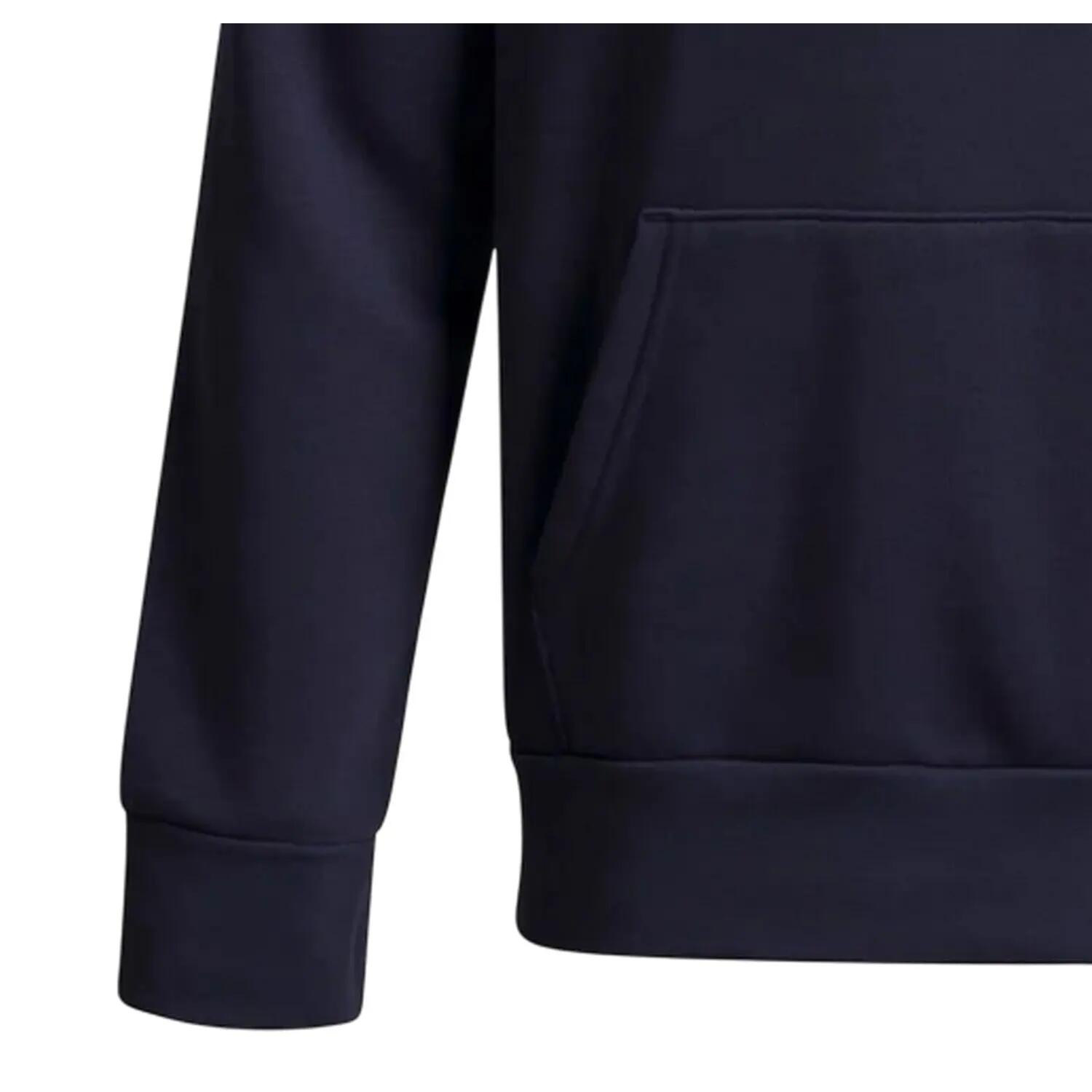 Kapuzenpullover für Jungen, Raglanärmel Kinder gewaschenes Marienblau 3/4
