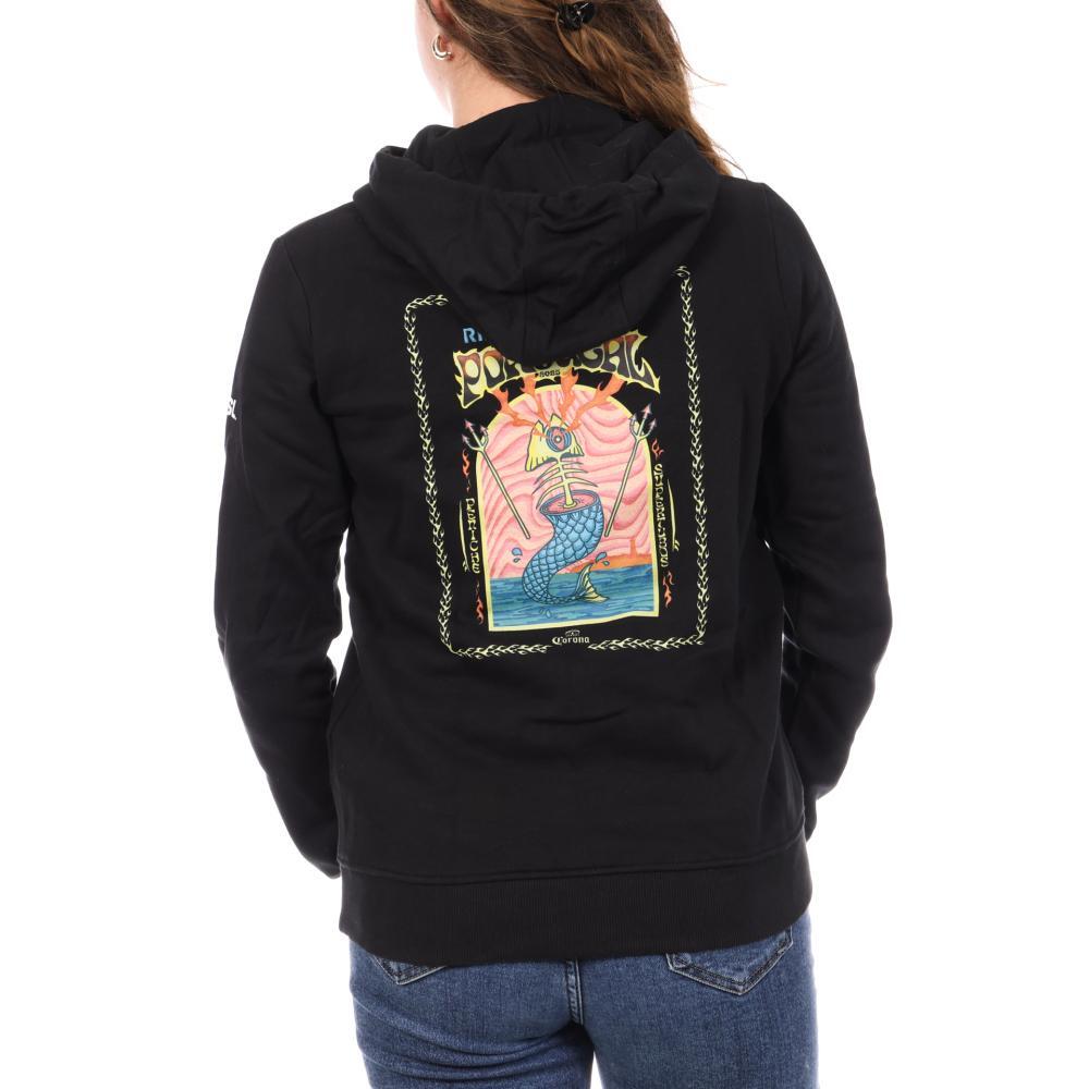 Sudadera con Capucha Negra para Mujer Rip Curl Meo Pro 25 3/3