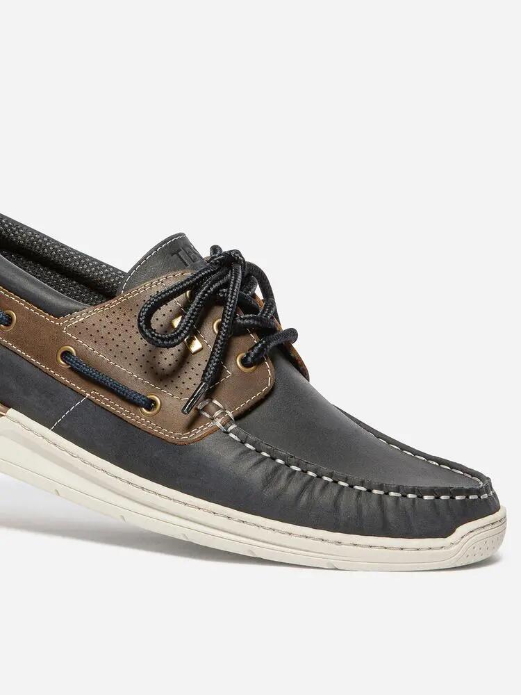 Chaussures bateau - Nautisme - Homme - Cuir lacets - MATBOAT Tan 2/4