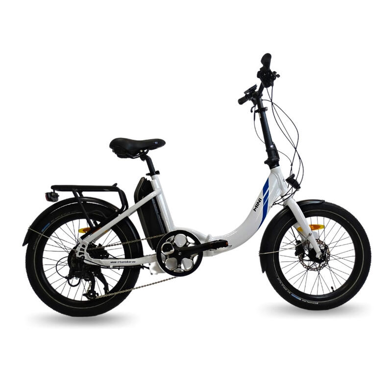 BICICLETA ELÉCTRICA PLEGABLE MINI 20" BLANCA