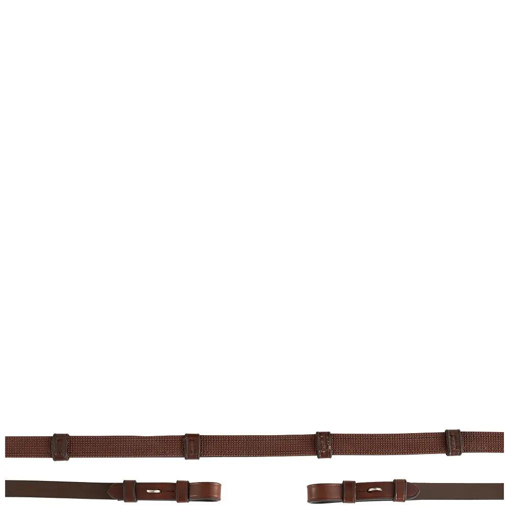 Antislip leren teugels voor paard met stoppertjes BR Equitation 2/3