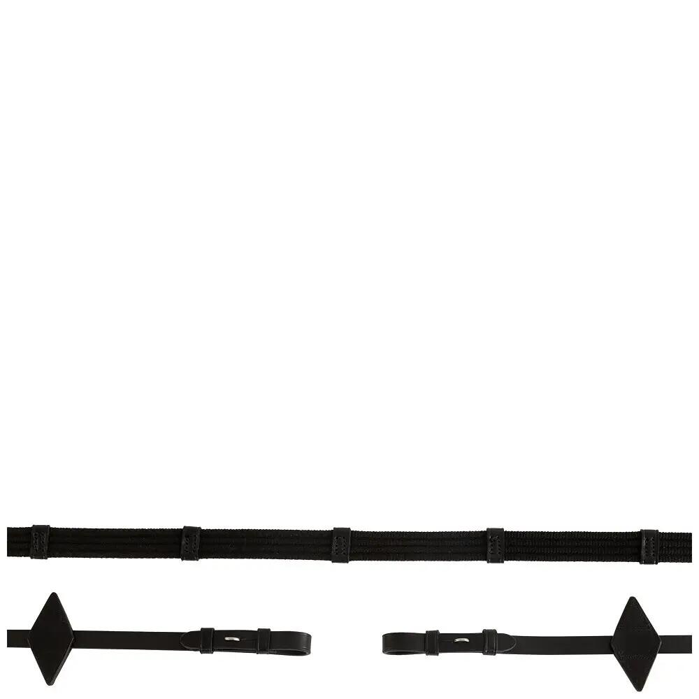 Rênes pour cheval en sangle cuir BR Equitation 2/3