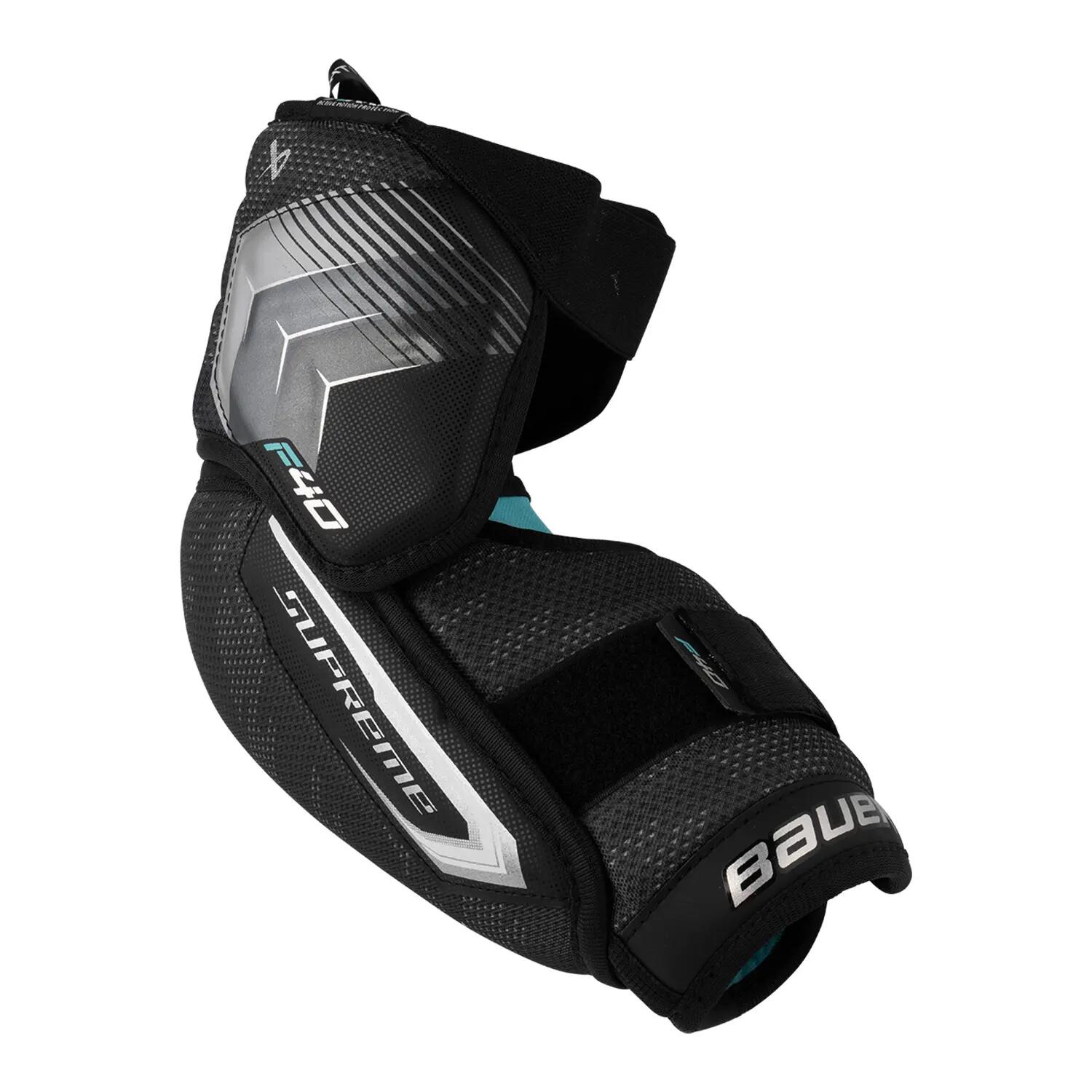 BAUER Supreme F40 Intermediate Negru protecții de cot pentru hochei