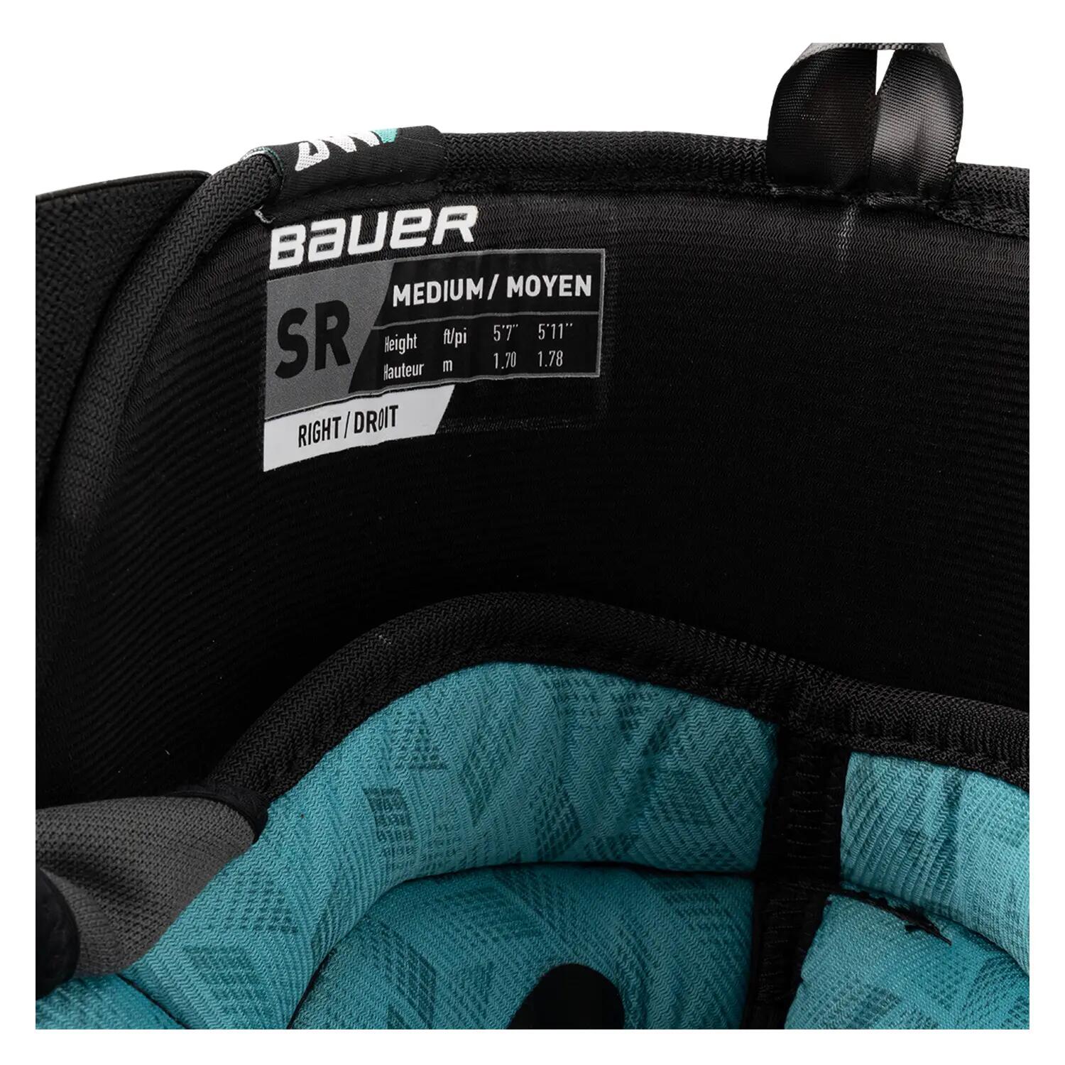 BAUER Supreme F40 Senior codos de hockey negros 5/5