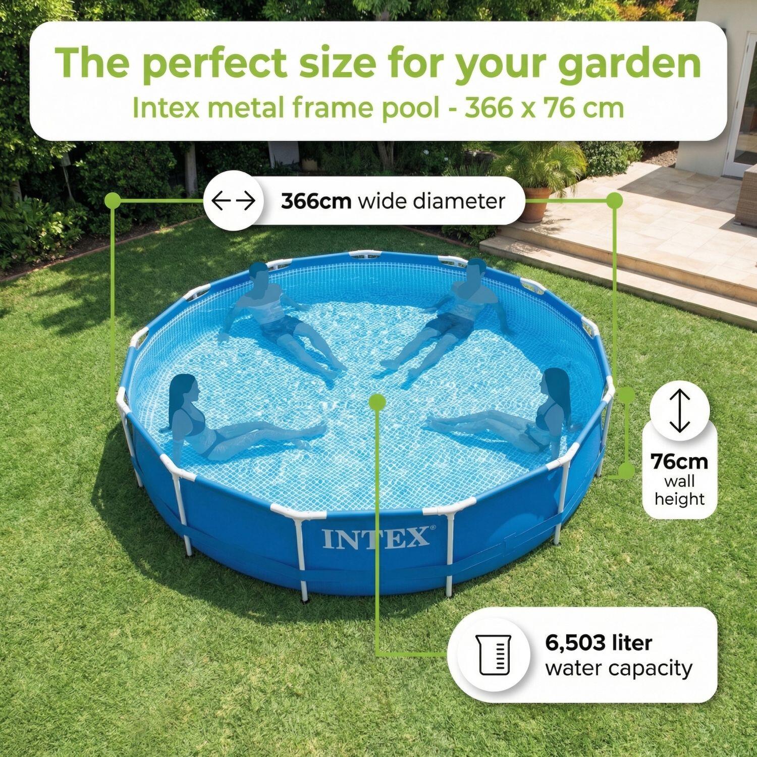 Piscine Tubulaire Ronde - 366x76 cm - 3-pièces  S22455 7/7