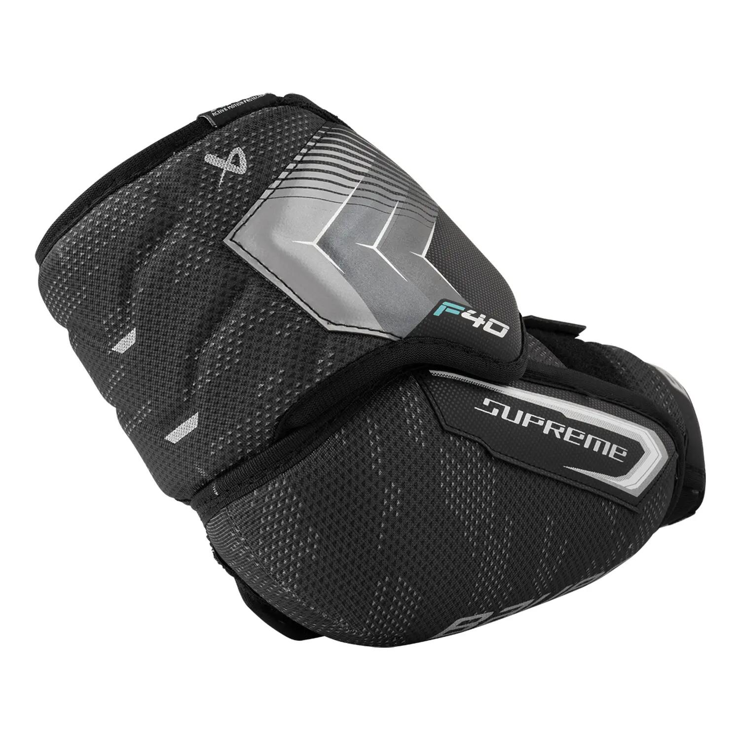 BAUER Supreme F40 Senior codos de hockey negros 2/5