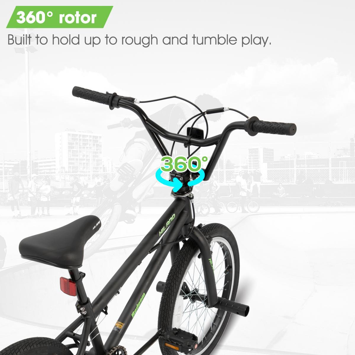 BMX Enfant Fille Garçon 20 pouces Vélo Freestyle Monovitesse Rotor 3/6