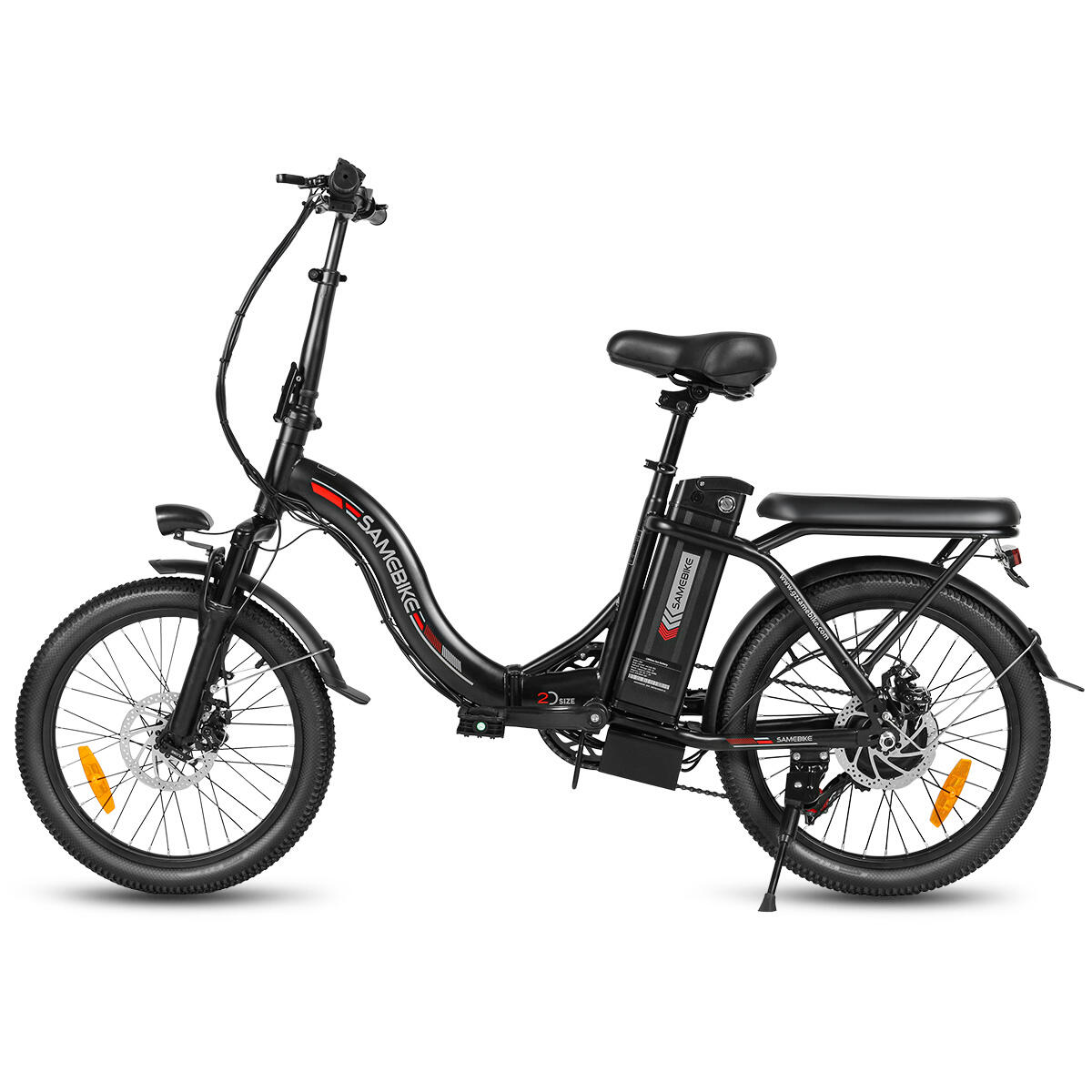 Bicicleta elétrica para adultos SAMEBIKE CY20 Bateria 36V13Ah Motor 250W 3/15