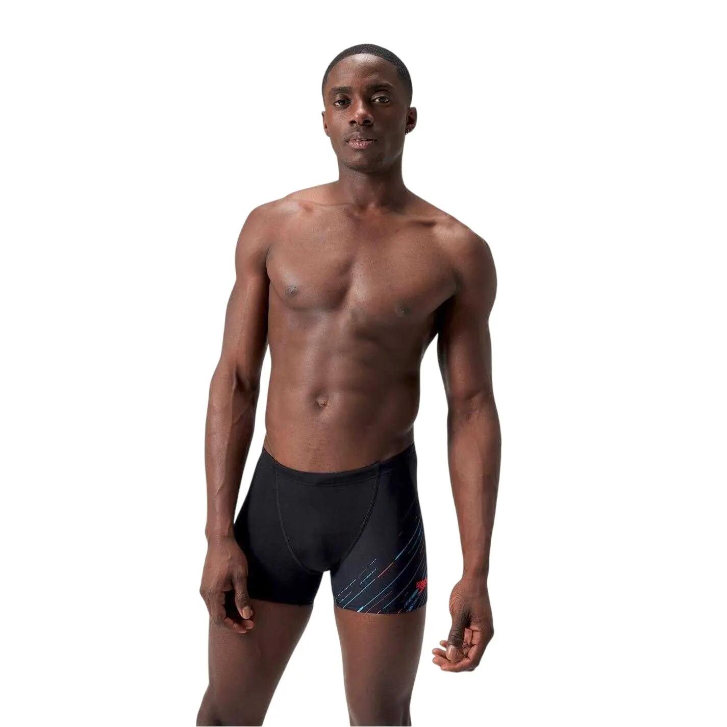 "Hboom" JammerShorts für Herren Schwarz/Blau/Rot 4/4