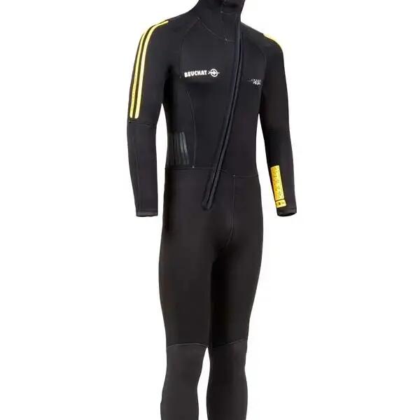 1Dive Men’s One-Piece Hooded 7 mm Diving Wetsuit