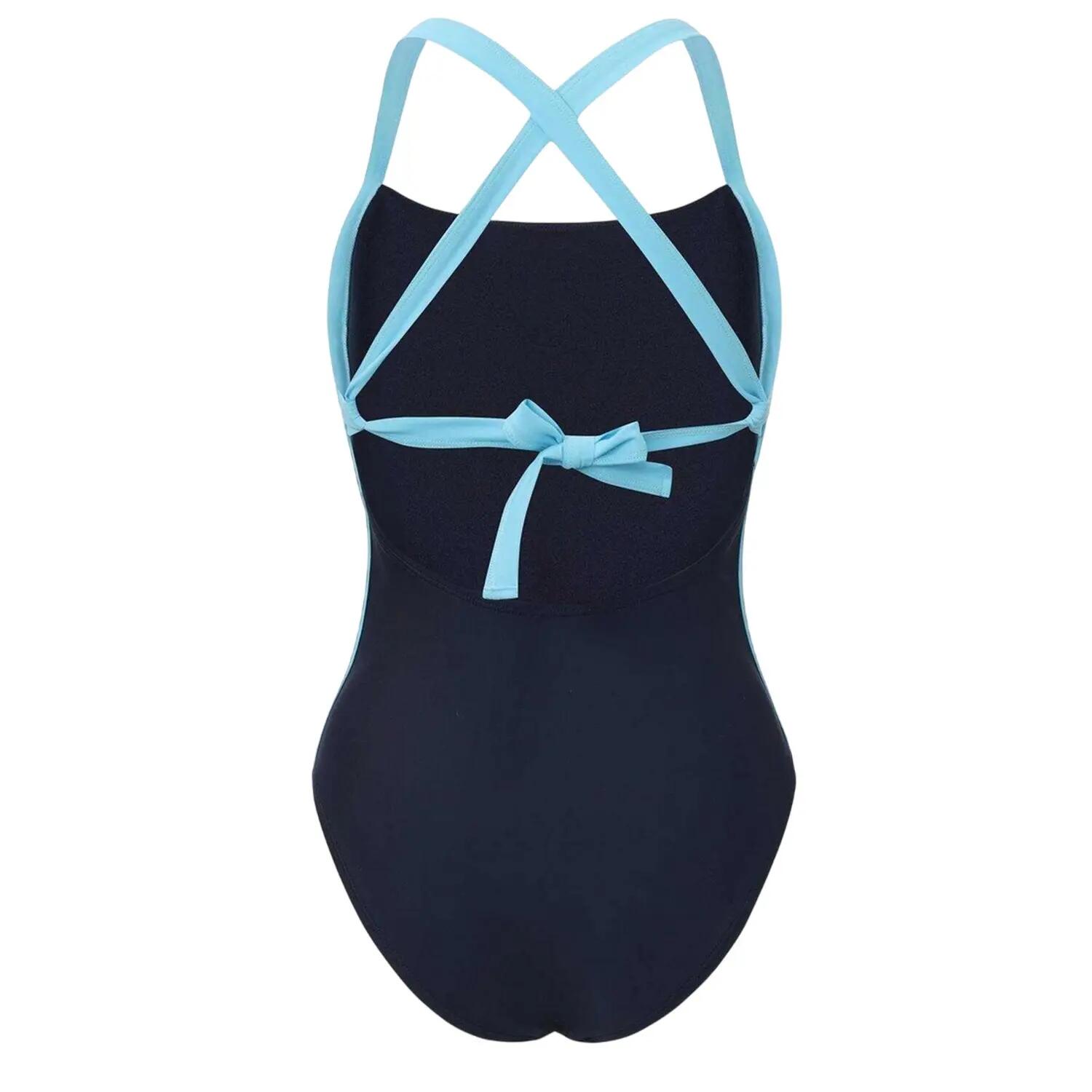 Costume Da Bagno Intero Legatura Sulla Schiena Donna Slazenger Blu Navy 2/4