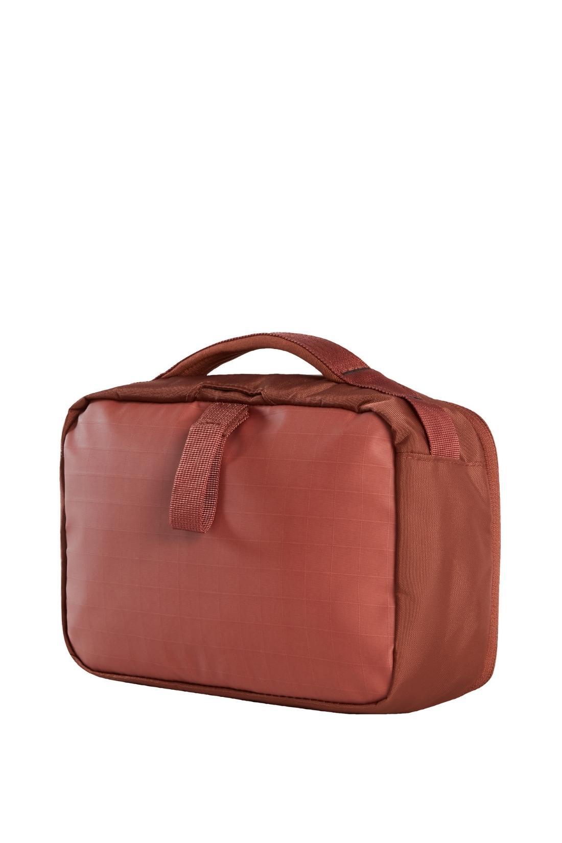 Beautycase - unisex - gerecycled, waterafstotend - rood marsala 3/4