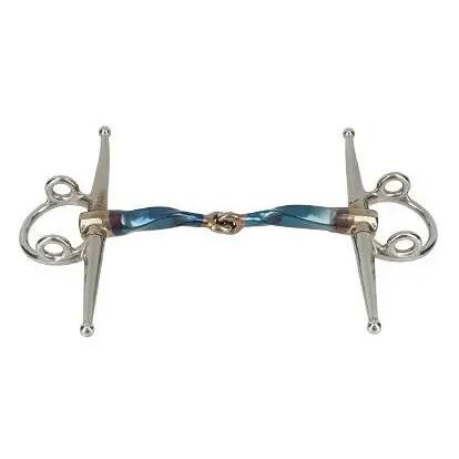 Mors à aiguille pour cheval Trust Sweet Iron Full Cheek Gag Slow Twist Jointed 1
