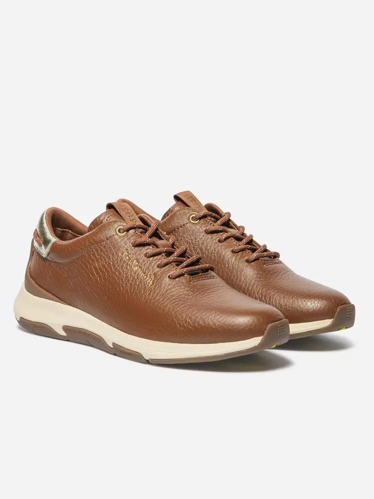 Baskets running Femme JAZZRUN - Cuir, lacets - Pecan/Champagne 5/5