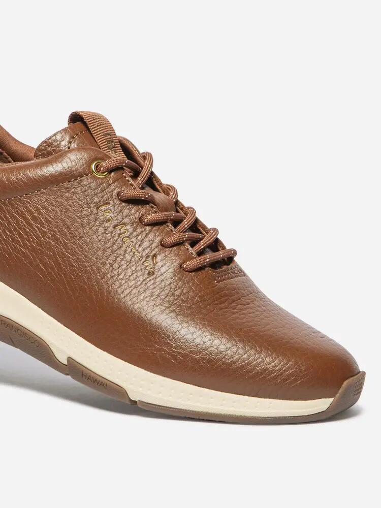 Baskets running Femme JAZZRUN - Cuir, lacets - Pecan/Champagne 3/5