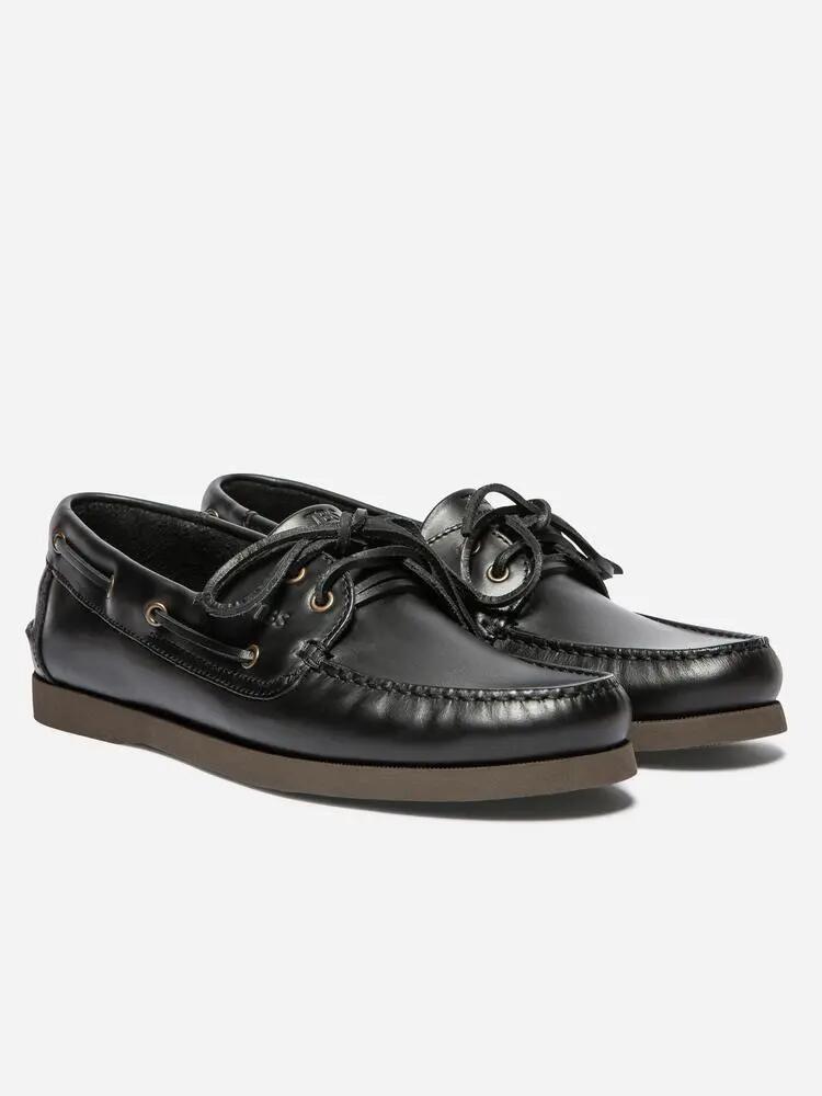 Chaussures bateau - Homme - Cuir - PHENIS - Noir 4/4