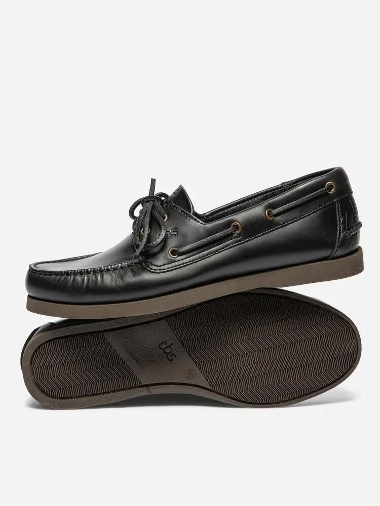 Chaussures bateau - Homme - Cuir - PHENIS - Noir 3/4