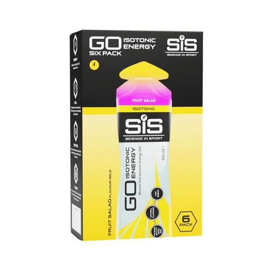 SIS GO Isotonic Energy Gels (6x60ml) Fruit Salad - Énergie et endurance